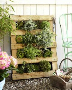 Wall Garden Pallet Planter DIY