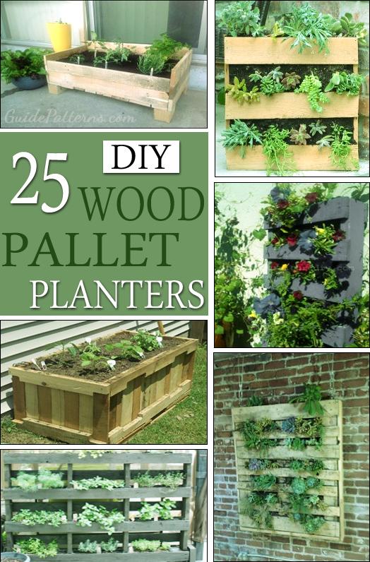 Wood Pallet Planter Plans and Ideas