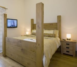 Wooden Post Bed Frame