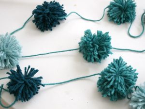 Yarn Pom Pom Garland