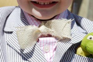 Burlap Bow Tie