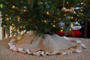 Burlap Christmas Tree Skirt