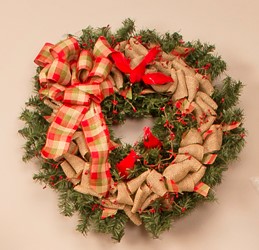Burlap Christmas Wreath