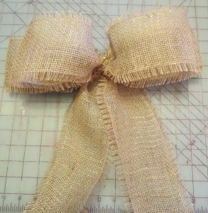 Burlap Ribbon Bow