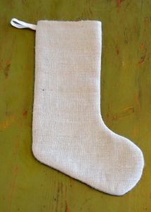 Christmas Burlap Stocking