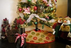 Christmas Tree Skirt Burlap