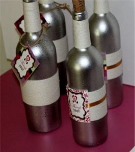 DIY Painted Wine Bottles