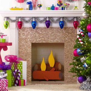 Fake Cardboard Fireplace