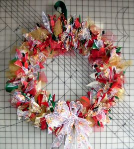 Homemade Tulle and Ribbon Wreath