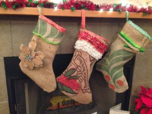 How to Make Burlap Christmas Stockings