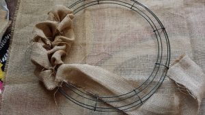 How to Make Burlap Wreath