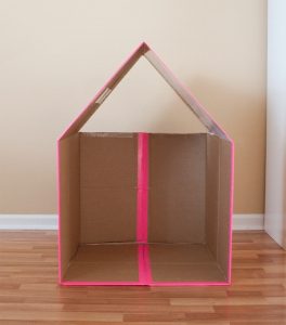 How to Make a Cardboard Playhouse