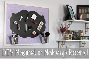 Magnetic Makeup Board Idea