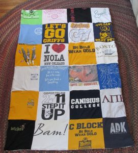 Making a Tshirt Quilt