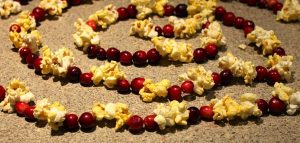 Popcorn and Cranberry Garland