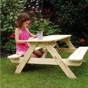 Small Wooden Picnic Table