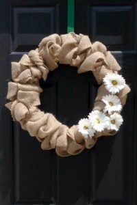 Summer Burlap Wreath