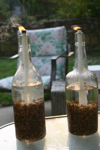 Wine Bottle Tiki Torch Craft