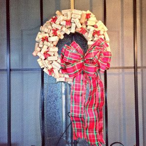 Wreath Made from Wine Corks
