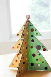 3D Cardboard Christmas Tree