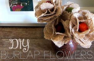 Burlap Flower Arrangement