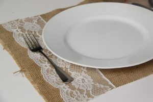 Burlap Placemat for Wedding