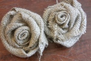 Burlap Rose