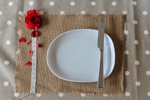 Burlap and Lace Placemat