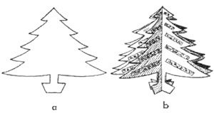 Cardboard Christmas Tree Templates