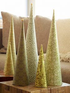 Cardboard Cone Christmas Trees
