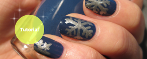 Christmas Nail Art Snowflakes