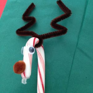 DIY Candy Cane Reindeer