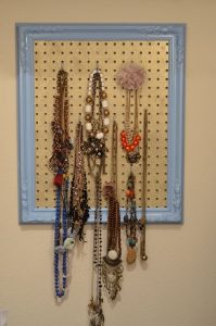 DIY Pegboard Jewelry Holder