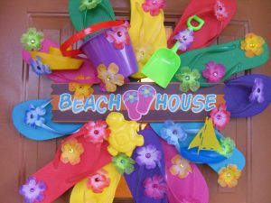 Flip Flop Wreath with Letter