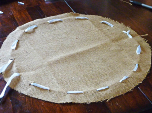 Round Burlap Placemat