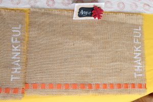 Thanksgiving Burlap Placemats