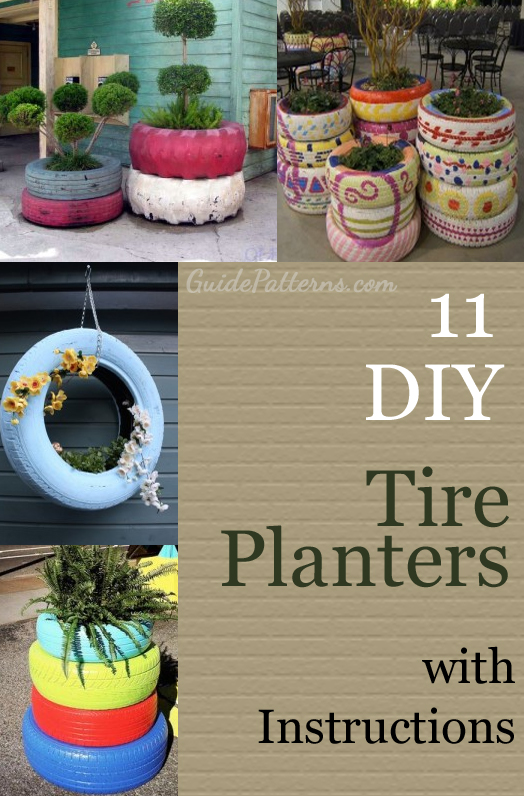 Tire Planters with DIY Instructions