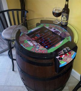 Wine Barrel Pub Table