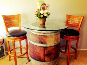 Wine Barrel Table