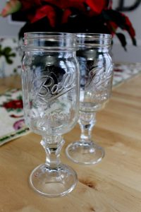 Wine Glass Mason Jars