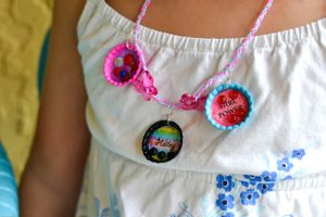 Bottle Cap Necklace Lucky Charm