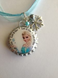 Bottle Cap Necklace Frozen