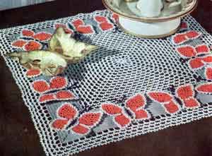 Crochet Butterfly Table Runner