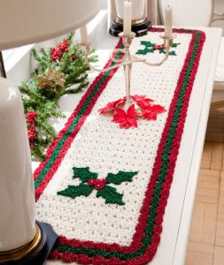 Crochet Holiday Table Runner