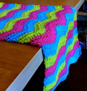 Crochet Ripple Table Runner