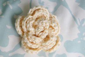 Crochet Rose Pattern No Sew
