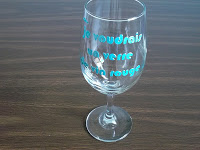 DIY Funny Hand Painted Wine Glass