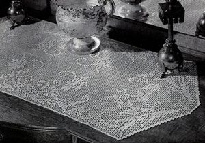 Filet Crochet Table Runner Pattern