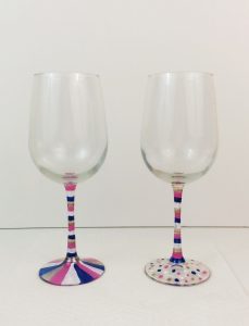Holiday Painted Wine Glasses