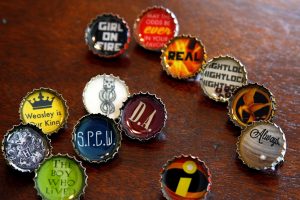 Hunger Games Bottle Cap Necklaces